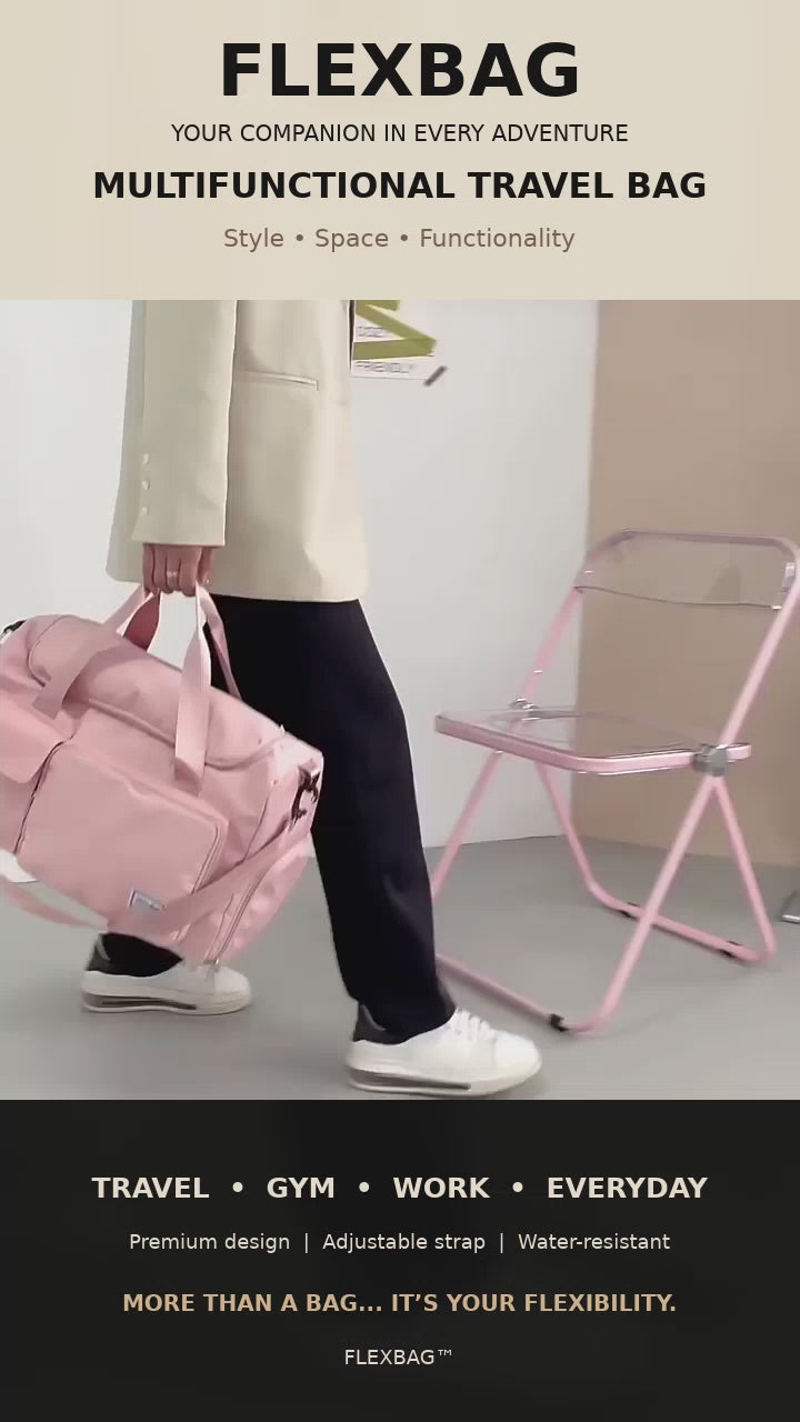 FLEXBAG™ Bolso Deportivo y de Viaje con Compartimento para Zapatos